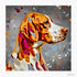 POINTER DOG COLOUR SPLASH MOUNTED ARTWORK