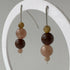 HEALING CRYSTAL & STERLING SILVER SACRAL CHAKRA EARRINGS WITH SLIDING BEADS