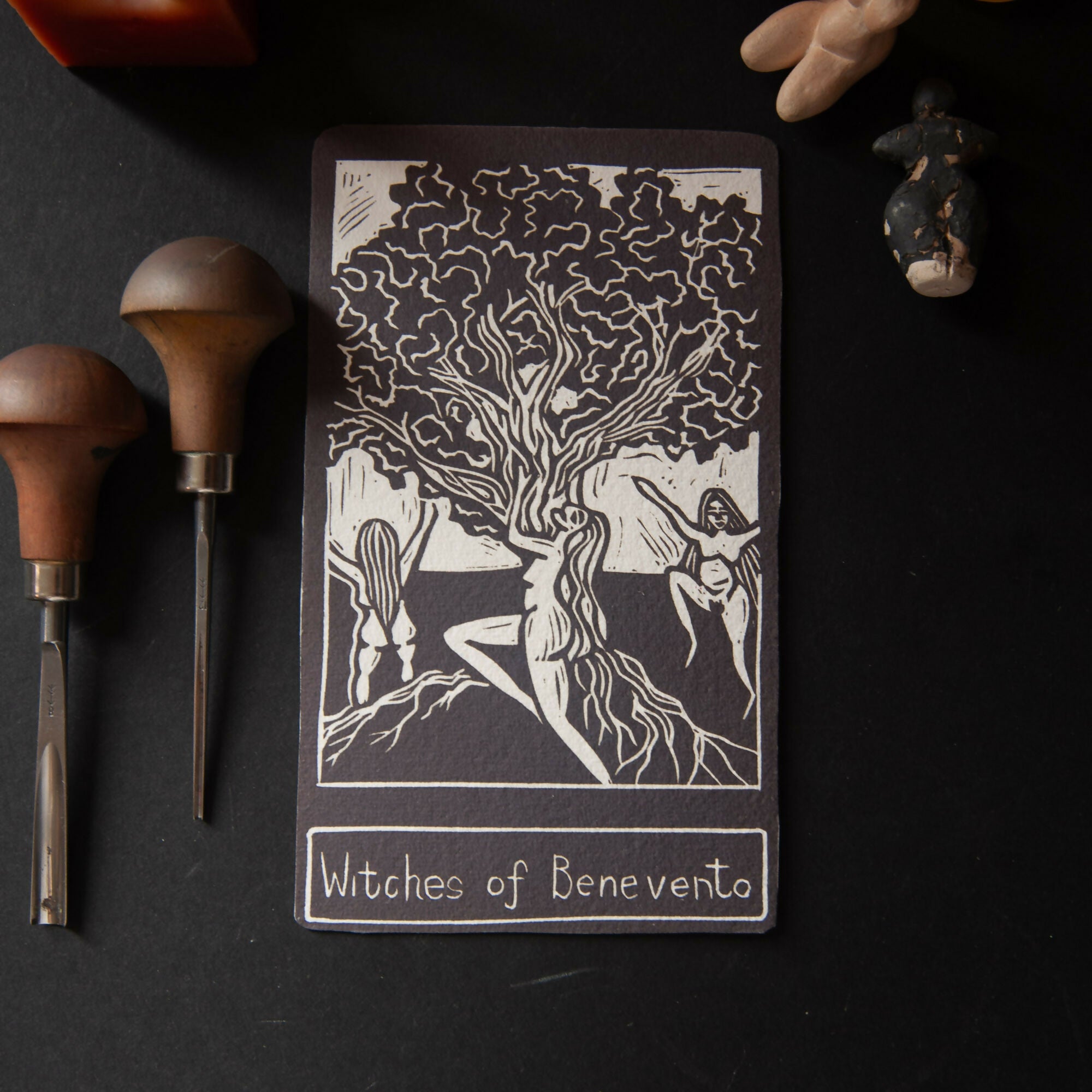 THE WITCHES OF BENEVENTO GODDESS ALTAR CARD