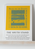 Leeds Rhinos Art Print BRING ON THE RHINOS LYRICS Design in Amber