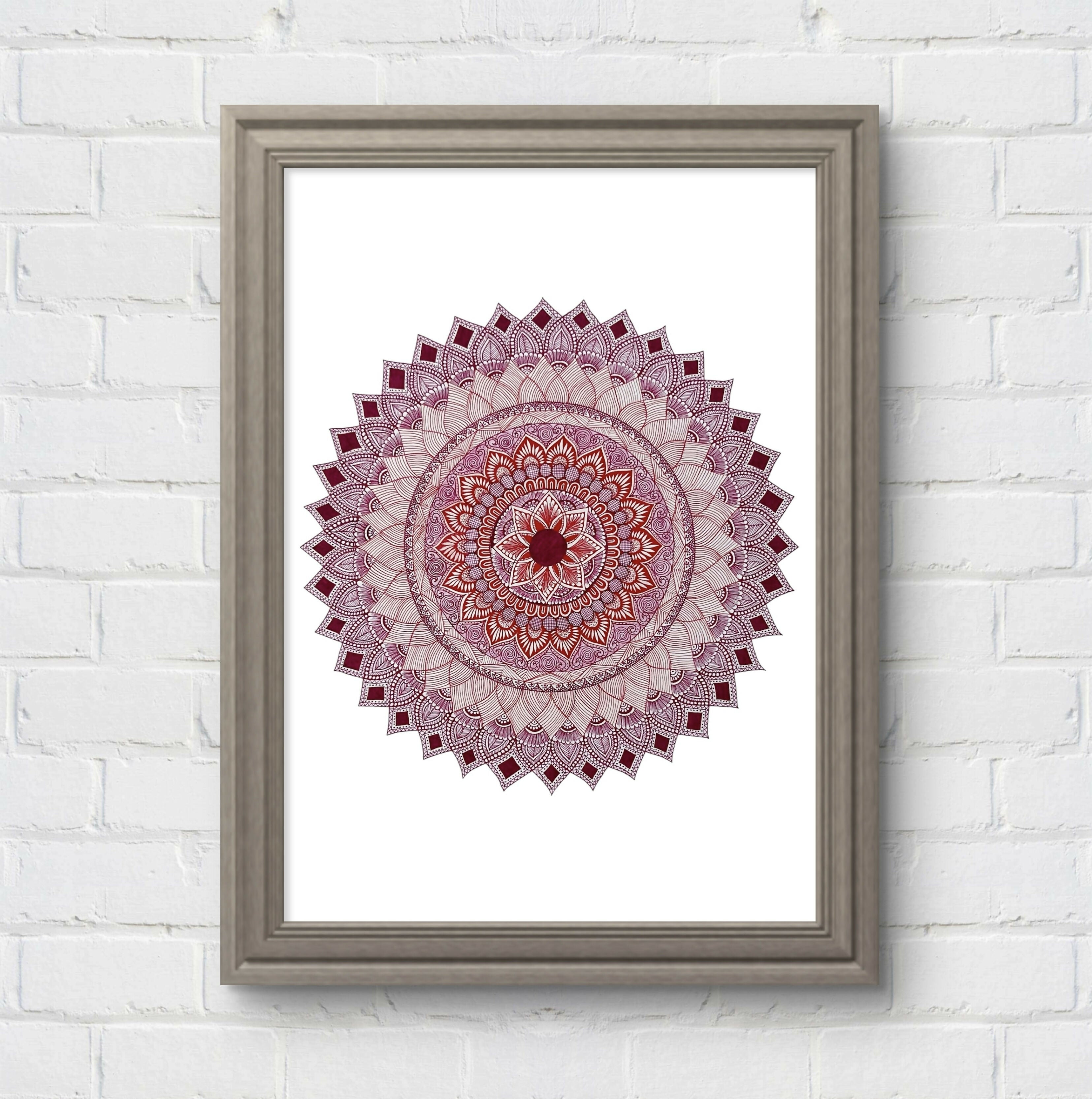 A4 Print - Pink Mandala