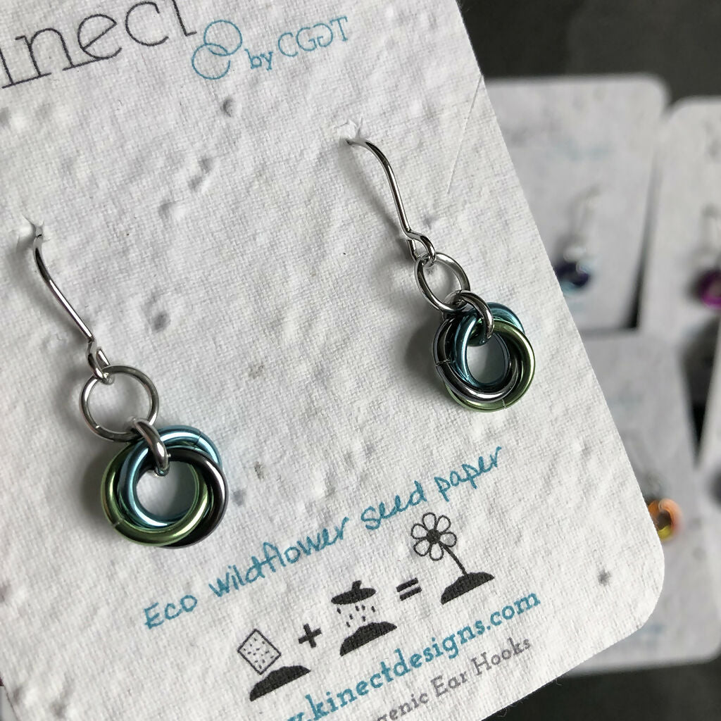 Hypoallergenic Boho Triple Earrings