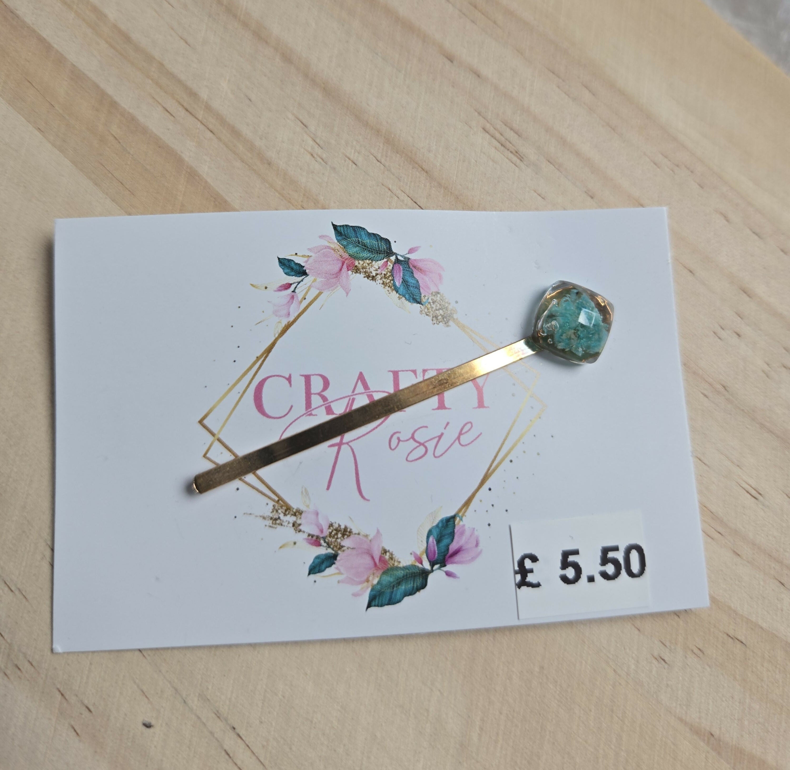 Stainless Steel Real Gypsophila Hair Pin