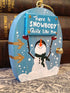 Handmade Wooden Snowman Door Ornament – "There Is Snowbody Quite Like You" Cute Hanging Christmas Tree Decoration & Festive Gift