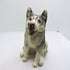 Ceramic Husky dog sculpture