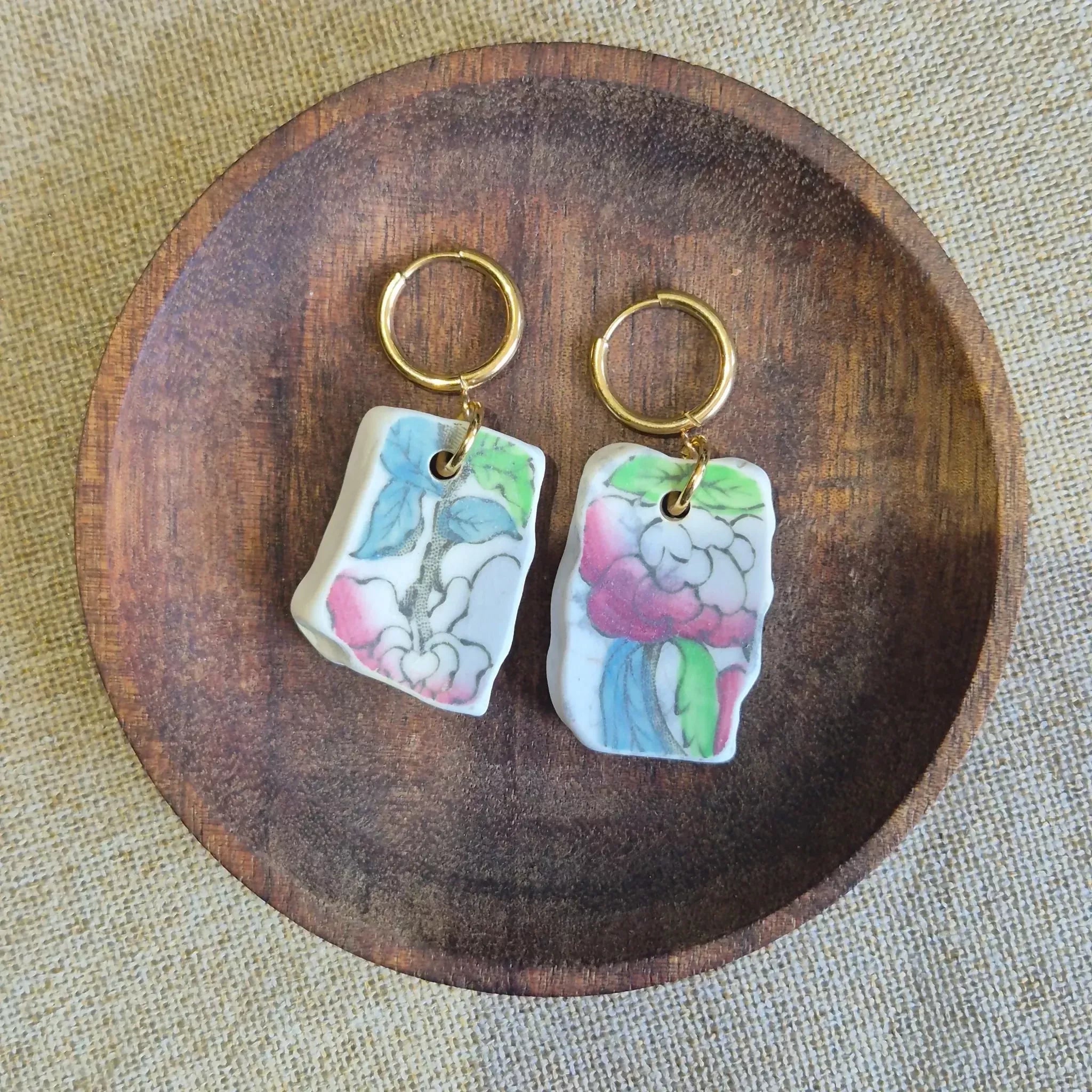 Recycled Ceramic Earring