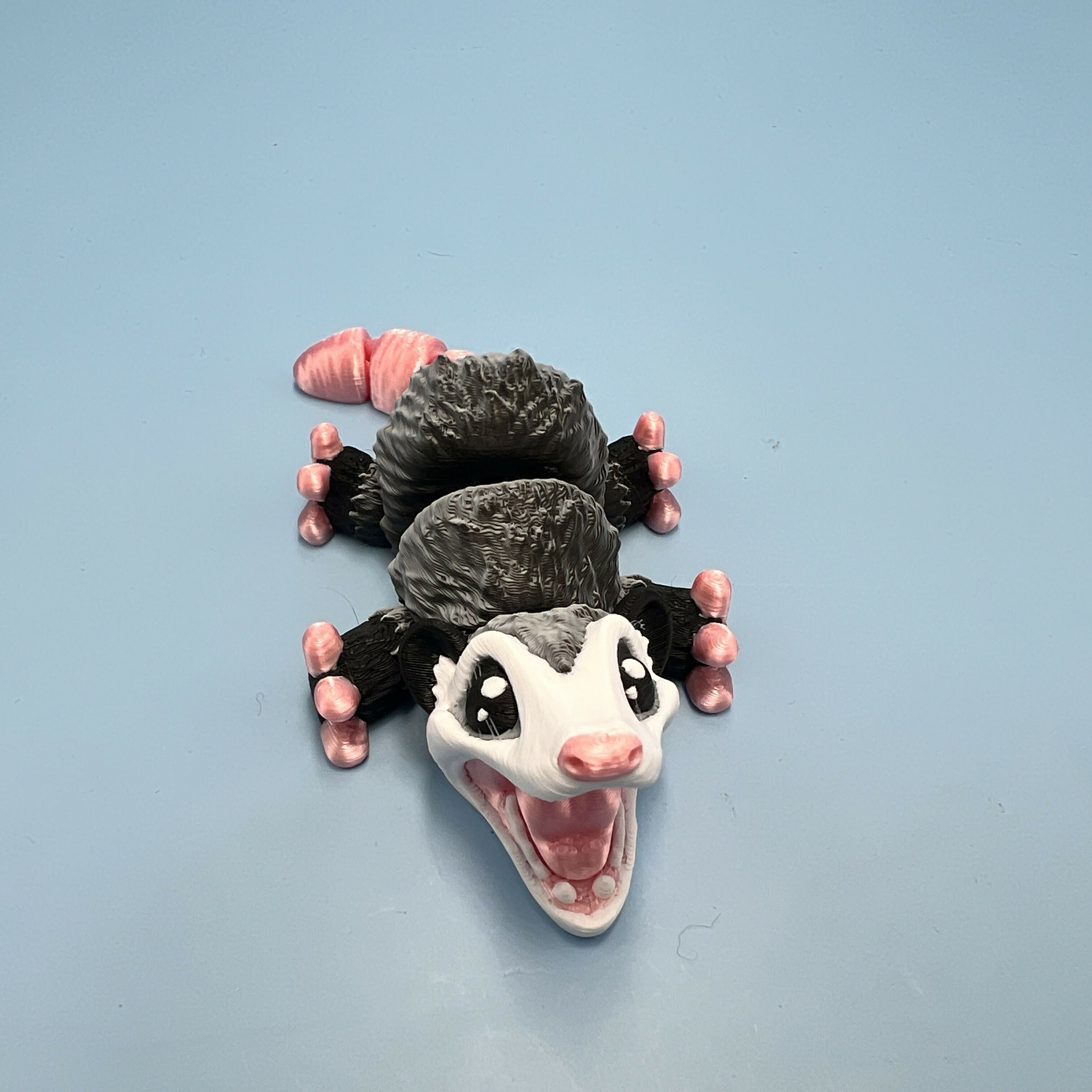 3D Printed SMALL: Articulated Sensory Fidget Animal friends Opossum 9cm