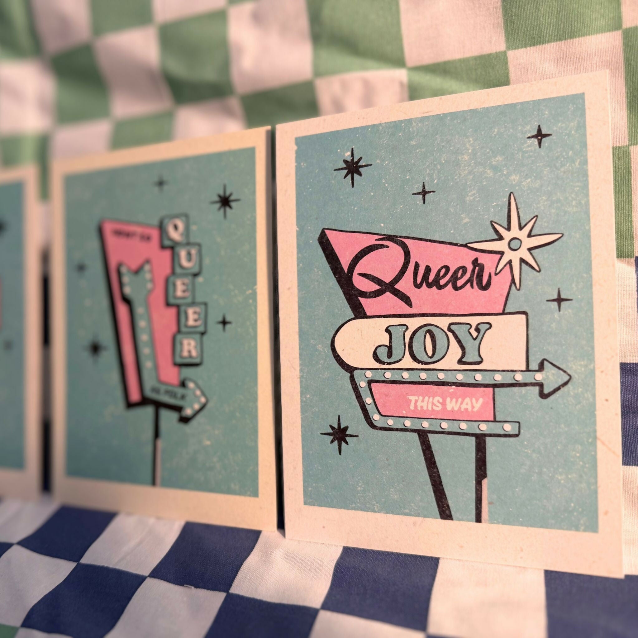 'Queer Joy This Way' Illustrated Postcard