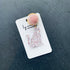 Handcrafted Real Pressed Floral Resin Cat Keyring with Fluffy Pom-Pom Accent