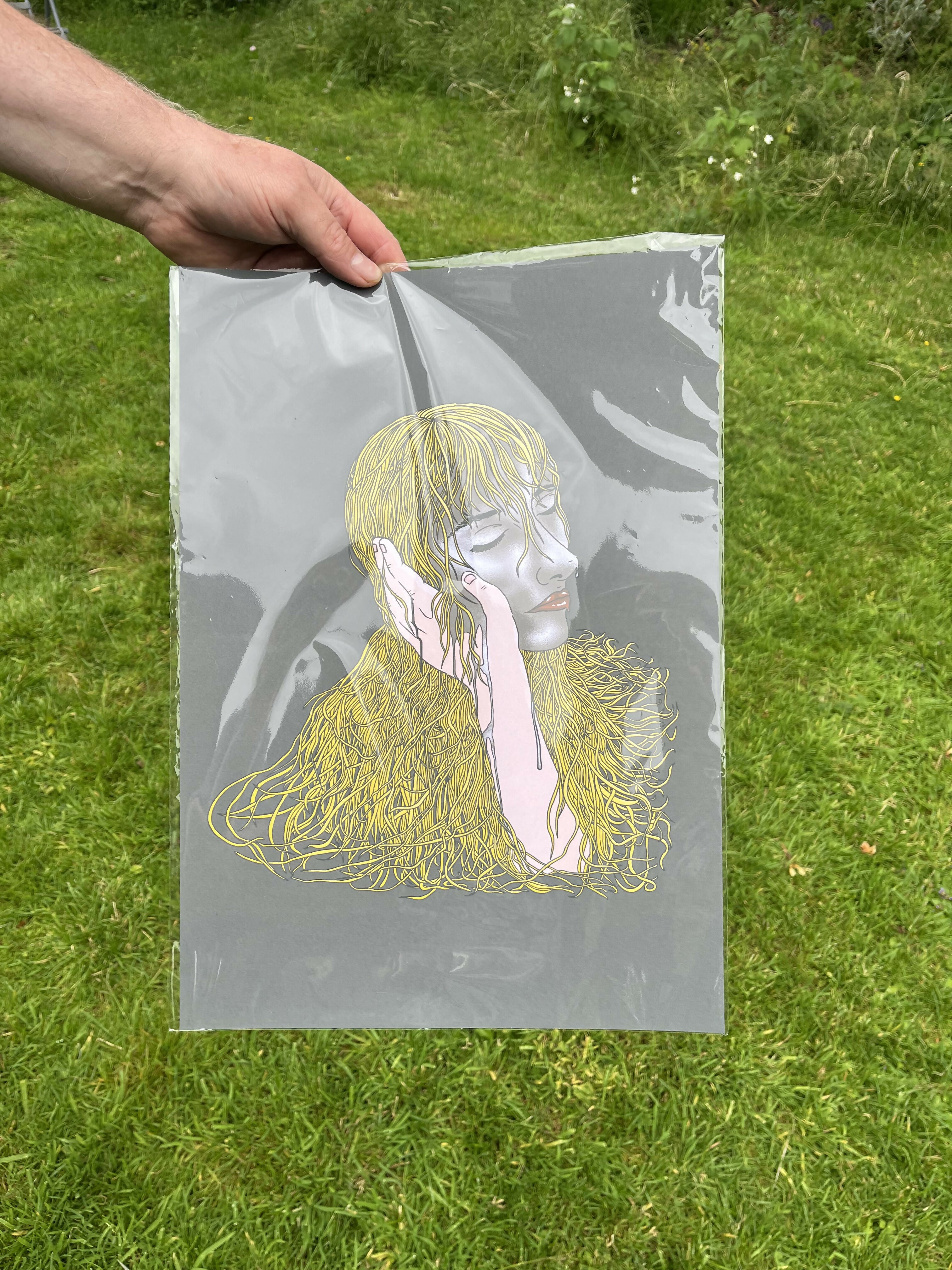 Hard Portrait Illustration Print A3