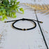 Garnet Birthstone Bracelet; Single Crystal Macrame Adjustible January Gift Bracelet