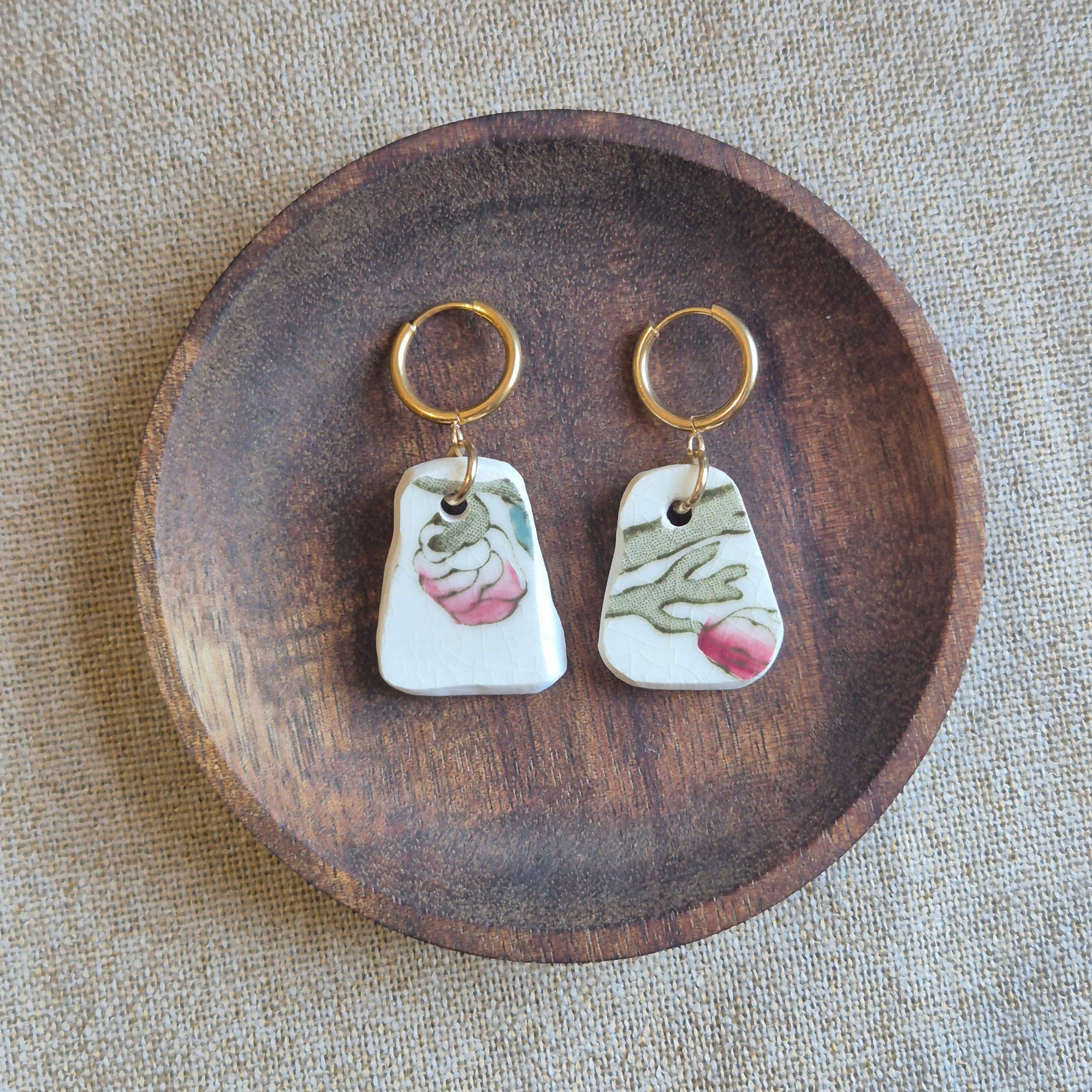 Recycled Ceramic Earring