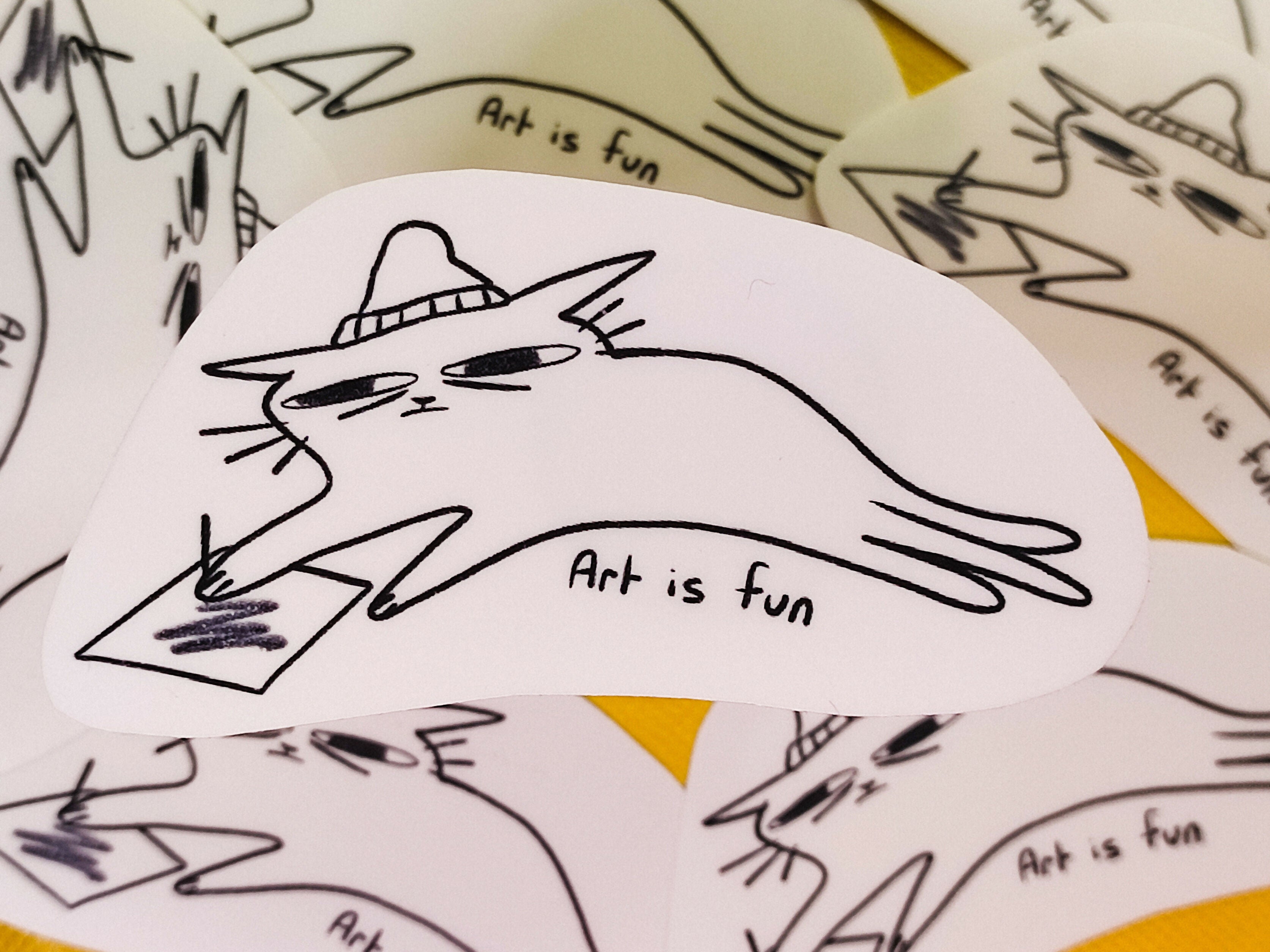 Art Is Fun Vinyl Sticker