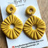 Organic Shape Polymer Clay Earrings/Modern Statement Dangle Earrings