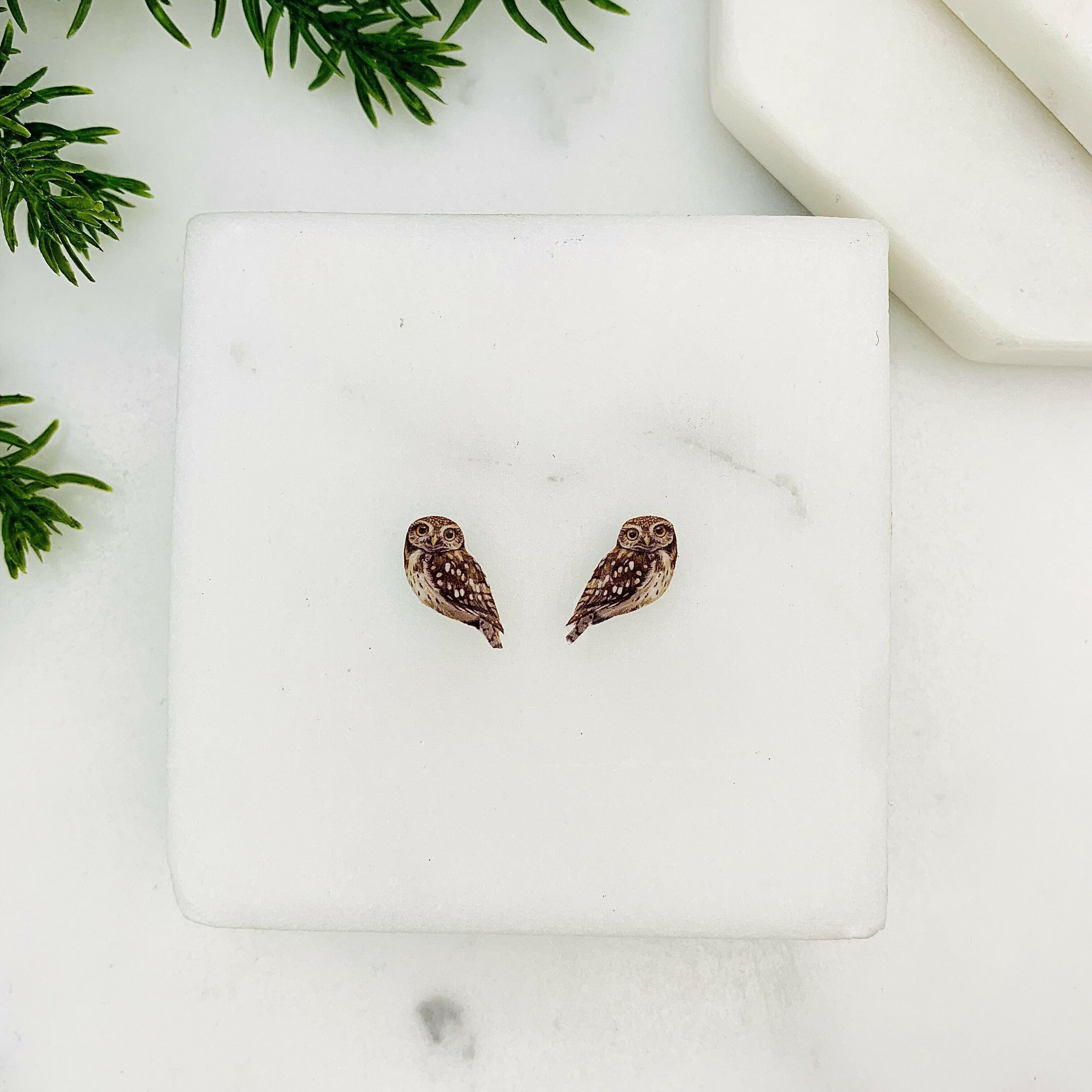 Little Owl Stud Earrings