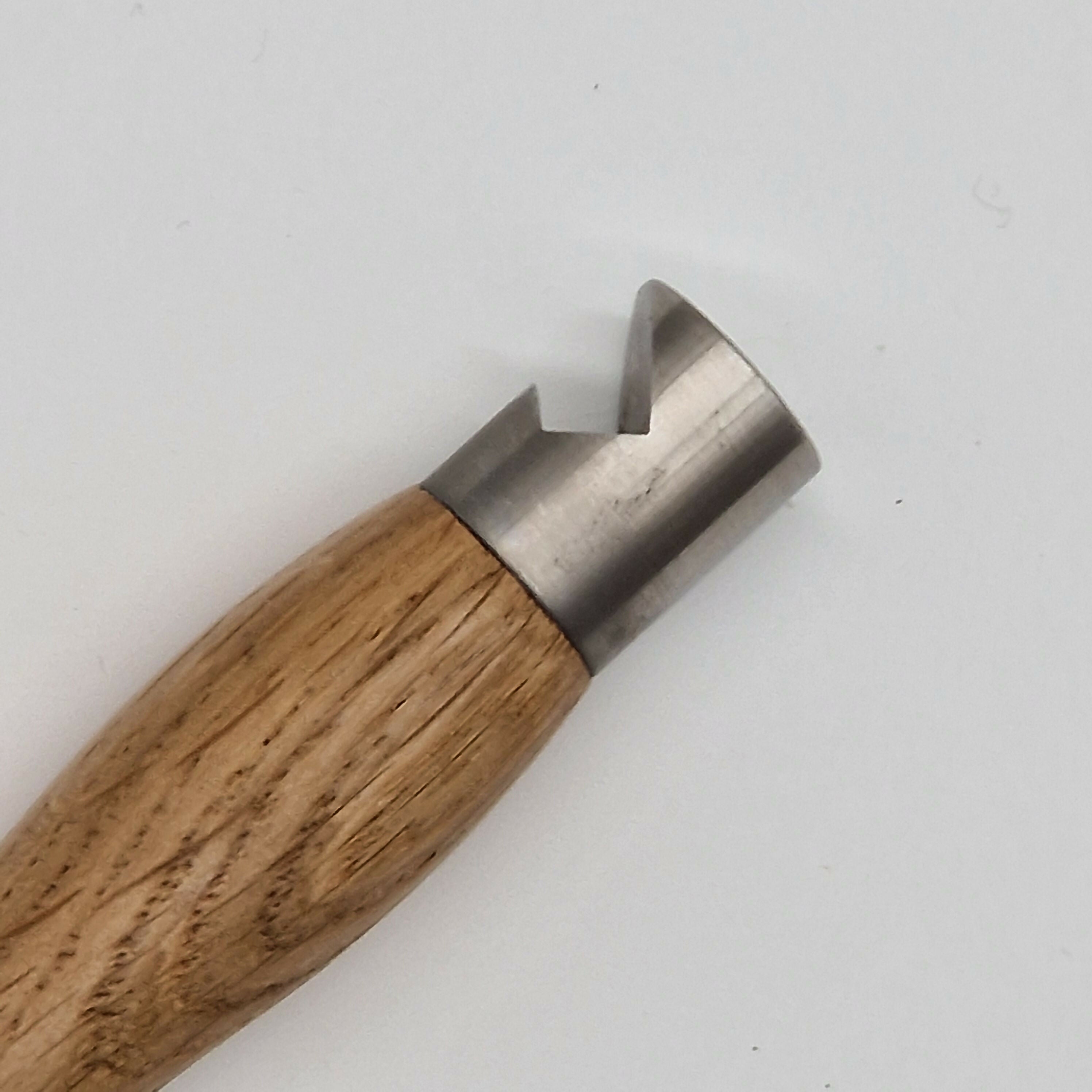 Hand Turned Bottle Opener made from Oak Wood with Stainless Steel Head