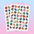 Vinyl Sticker Sheet - Pixel Fruits