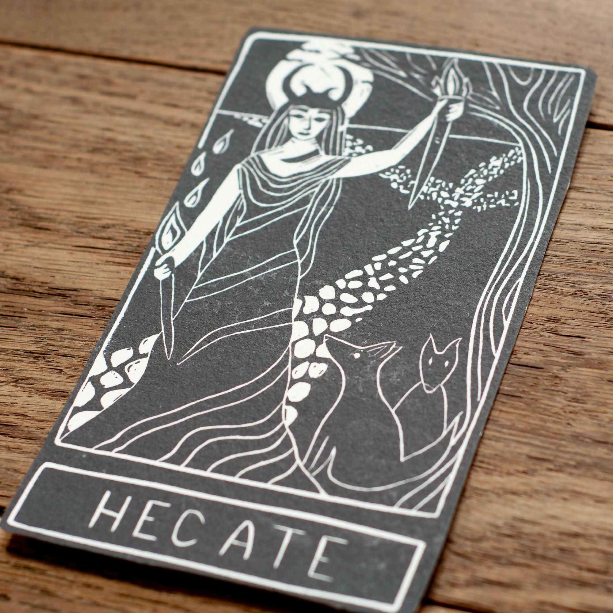HECATE GODDESS ALTAR CARD