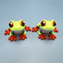 3D Printed SMALL: Articulated Sensory Fidget Animal friends Tree Frog 6cm