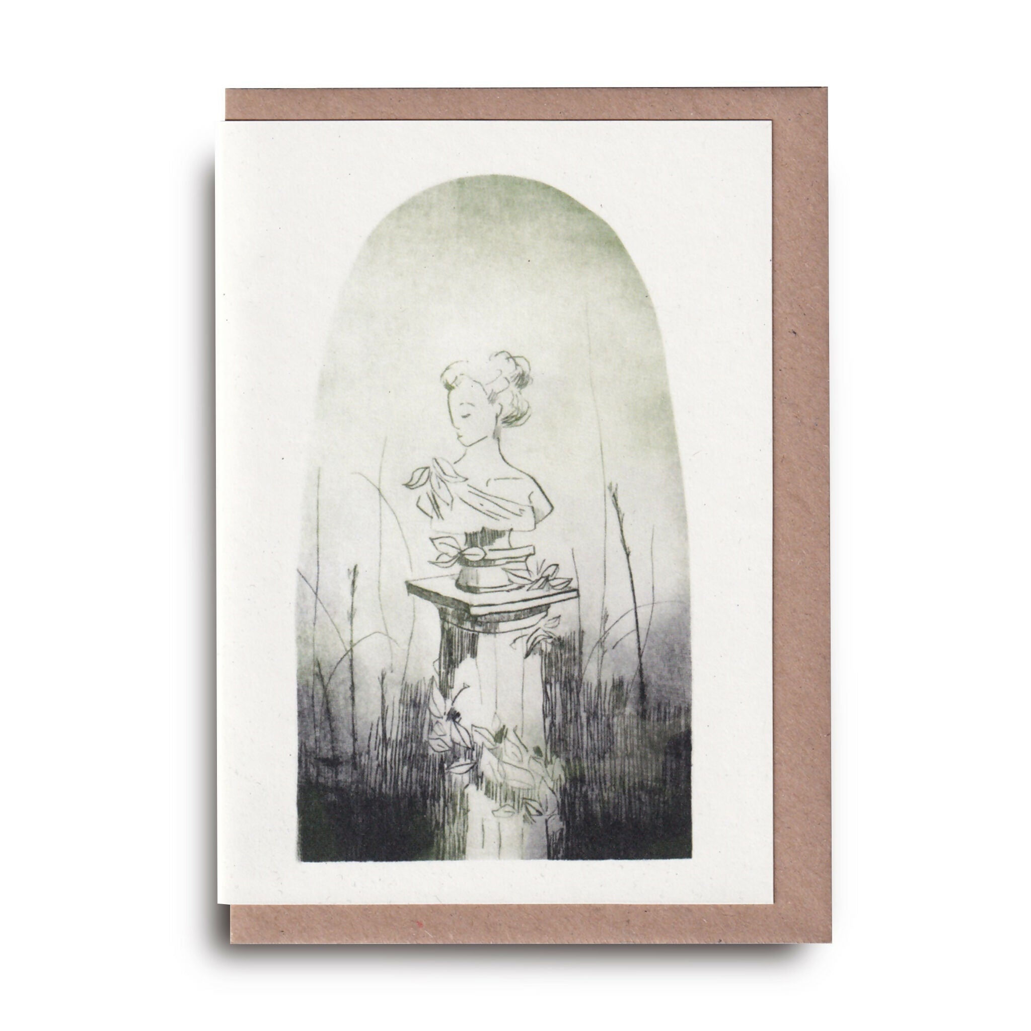 Garden Statue Greeting Card