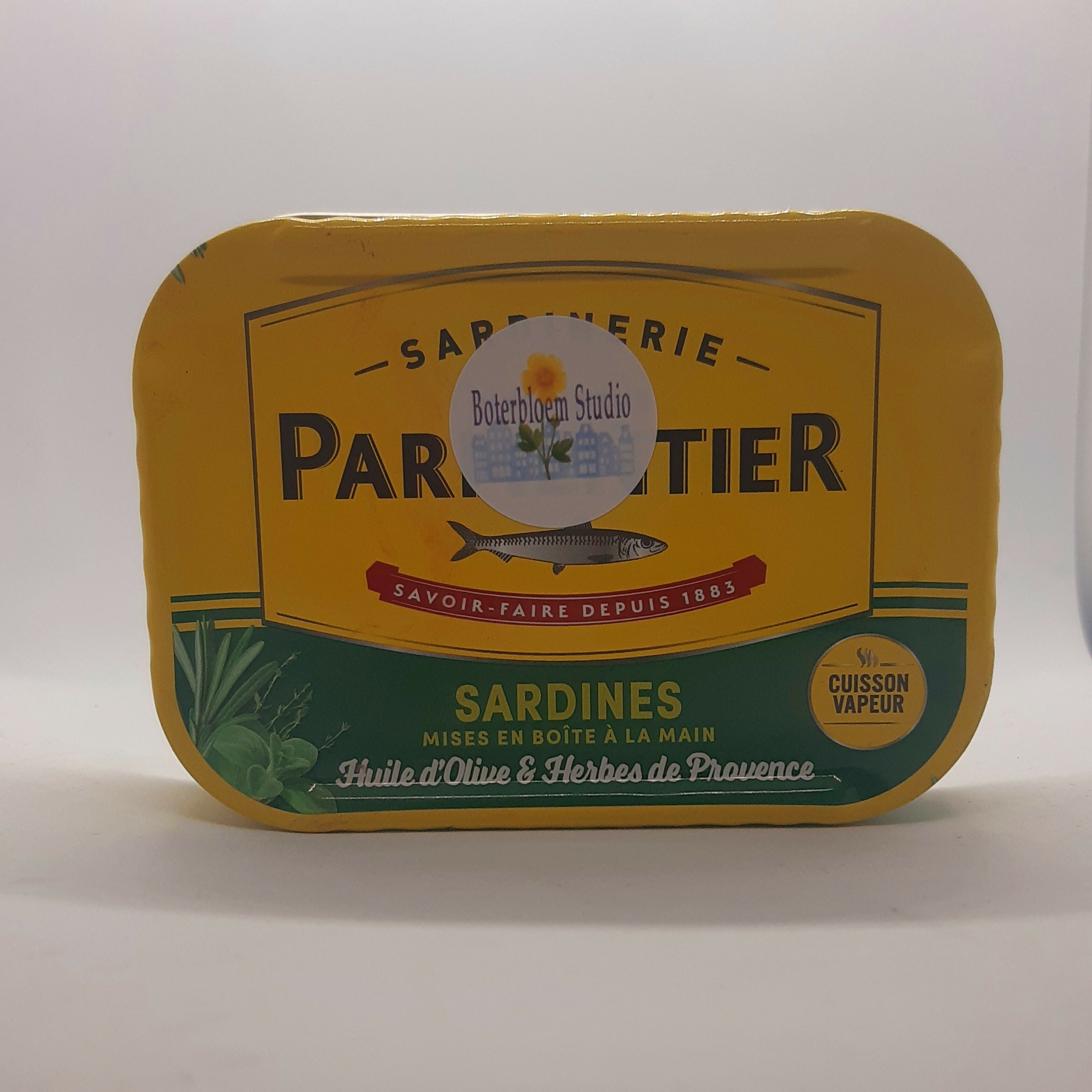 Clay House and Trees Diorama Tin