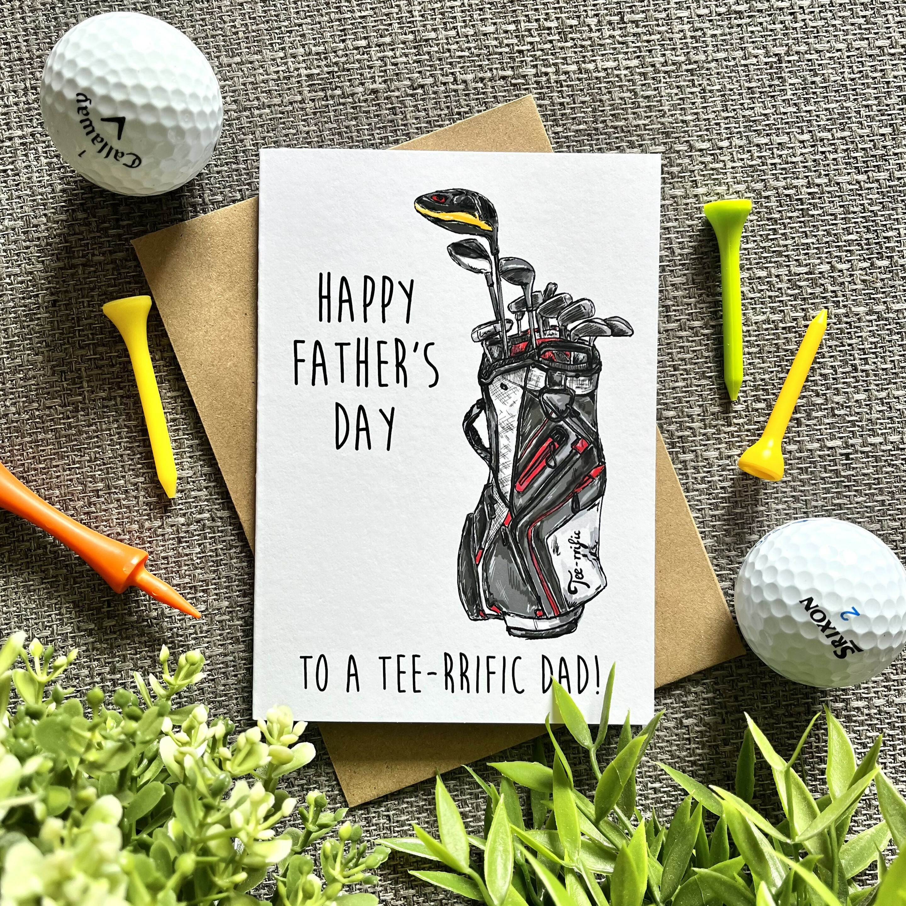 Tee-rrific Dad Golf Father’s Day Card