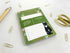 Tuxedo Cat A6 Floral Notepad