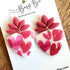 Valentines Day Dangle Earrings / Handmade Polymer Clay Jewellery