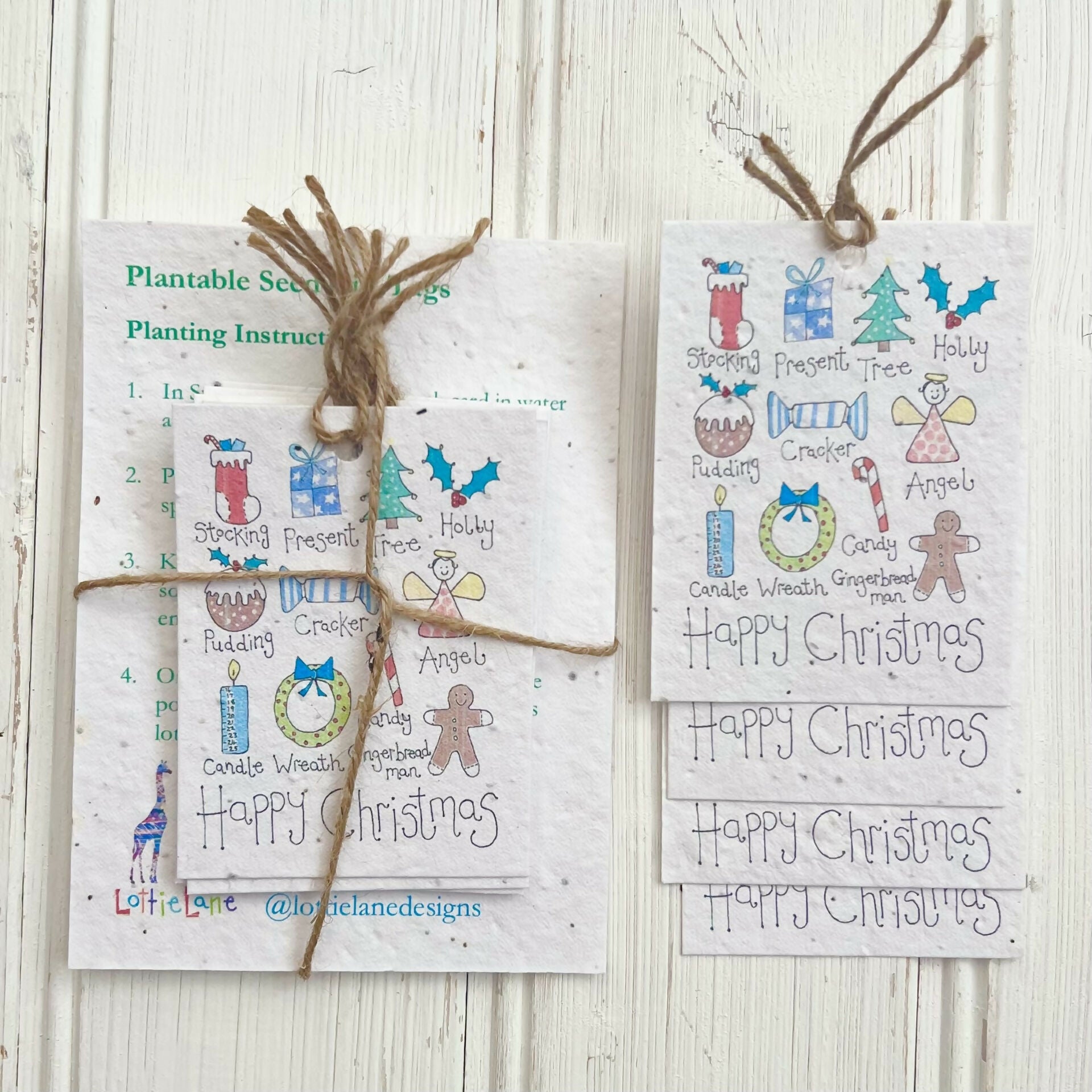 Christmas Seed Gift Tags - 'Christmas Things'