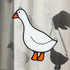 White Goose Stained Glass Decoration