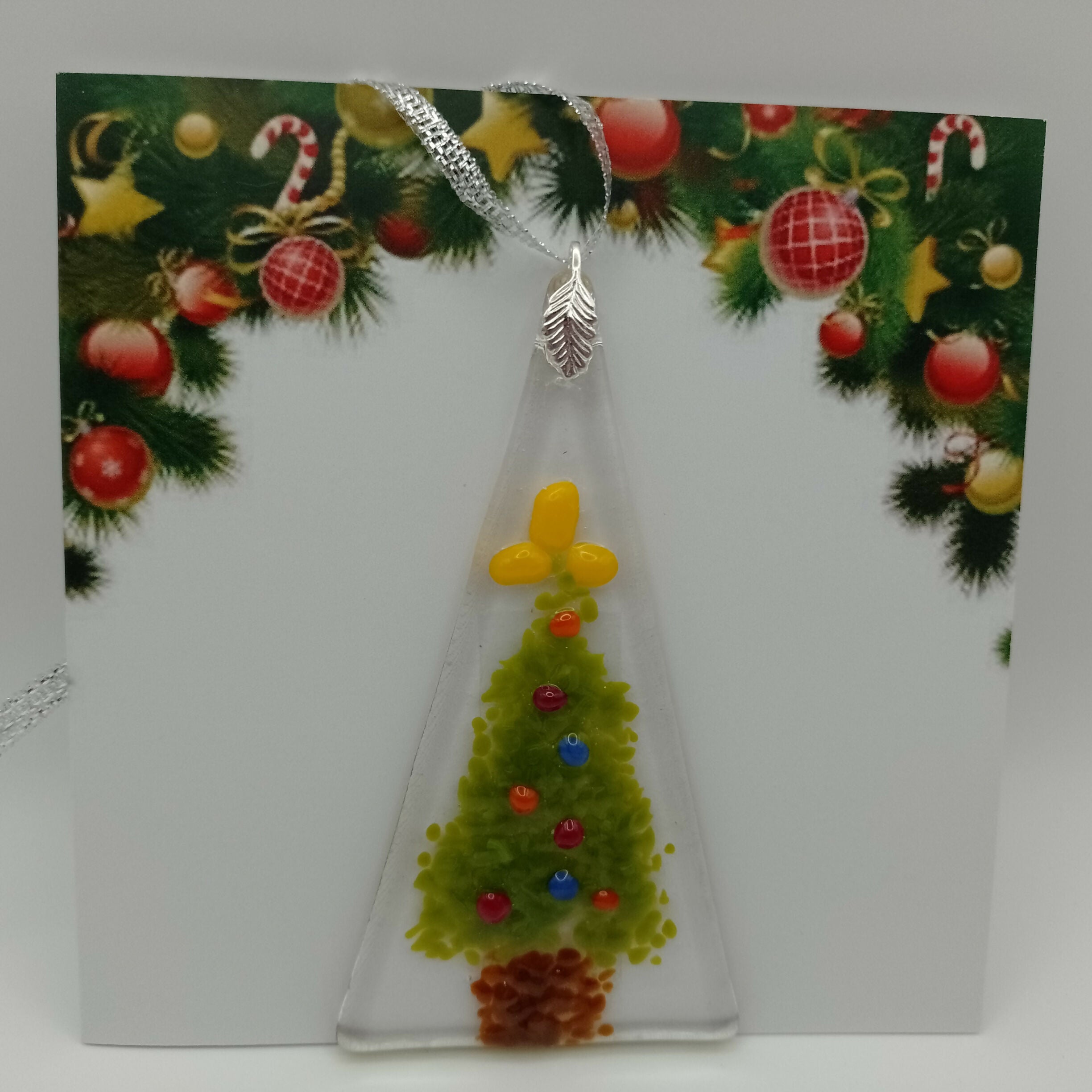 Fused Glass Christmas Card