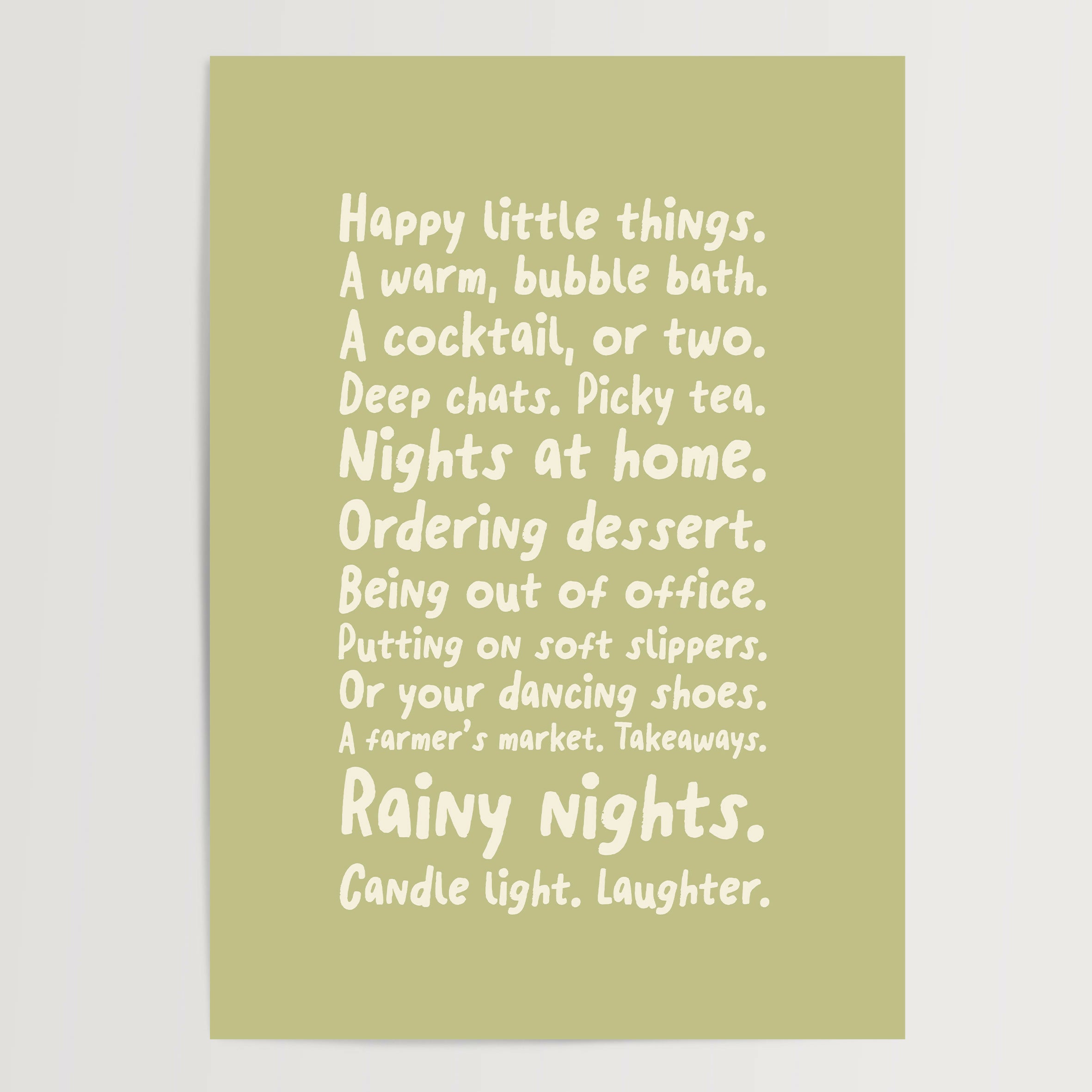 Happy Little Things Print