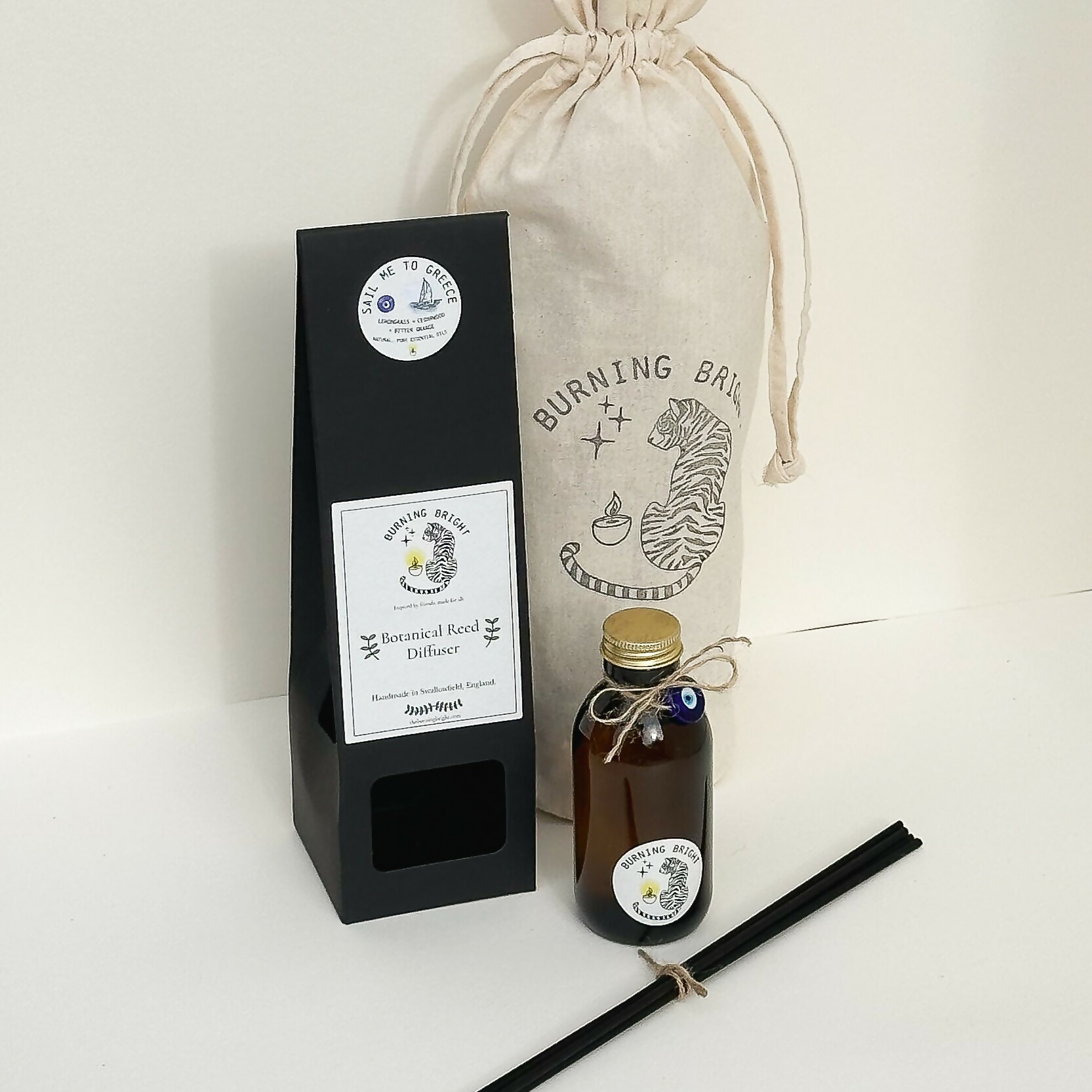 Sail Me To Greece Aromatherapy Natural Reed Diffuser