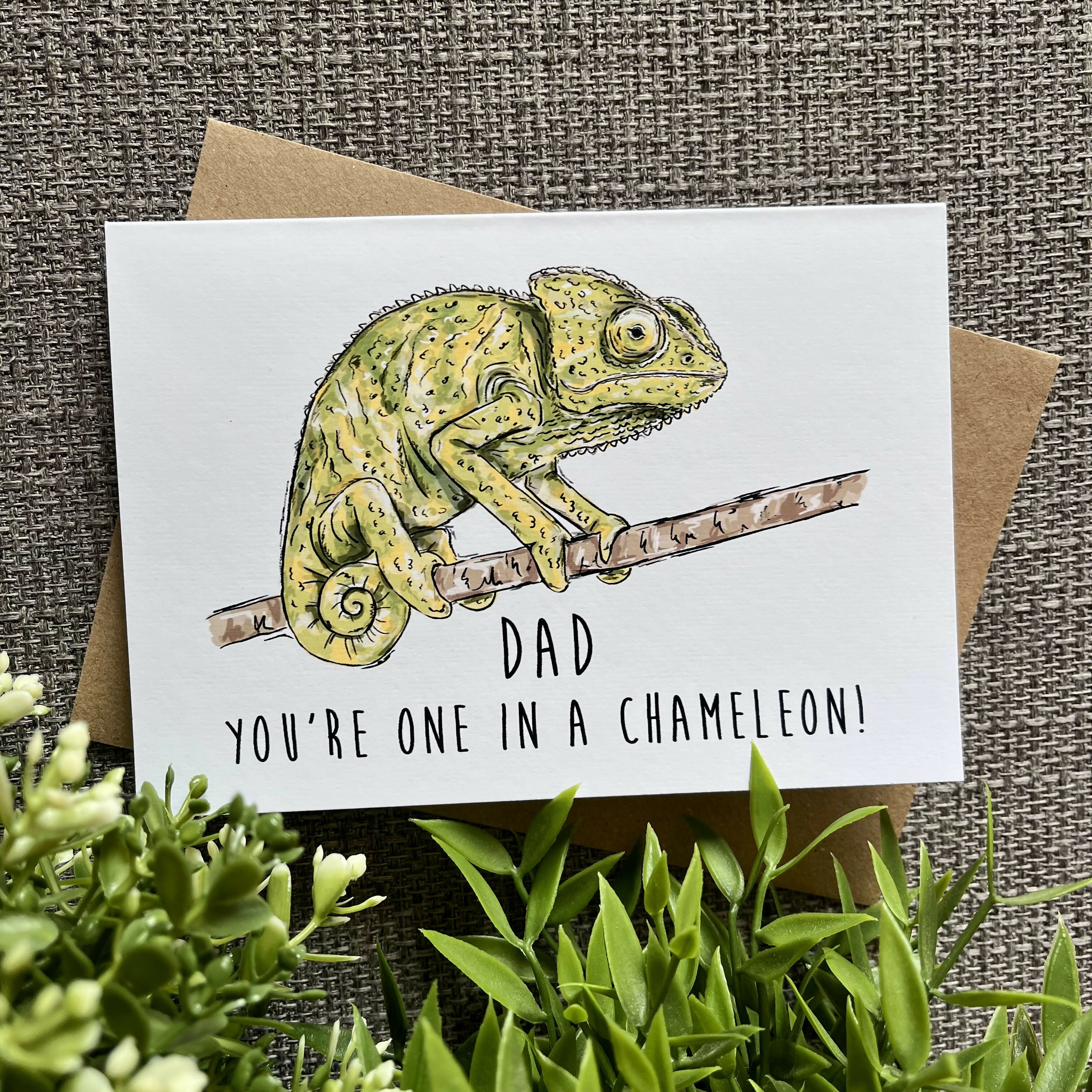 One in a Chameleon Father’s Day Card
