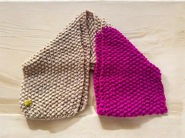 CHUNKY SUPERSOFT 2-COLOUR SCARF