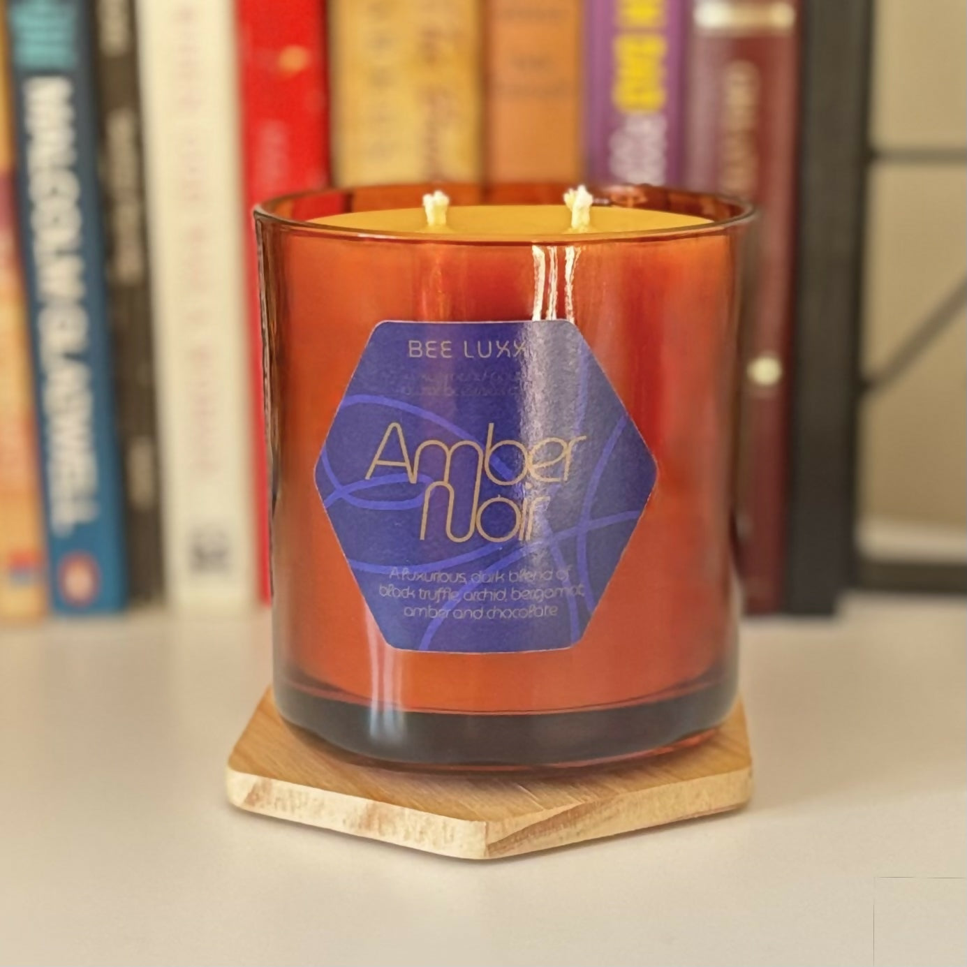 Amber Noir - Scented 100% Beeswax Candle
