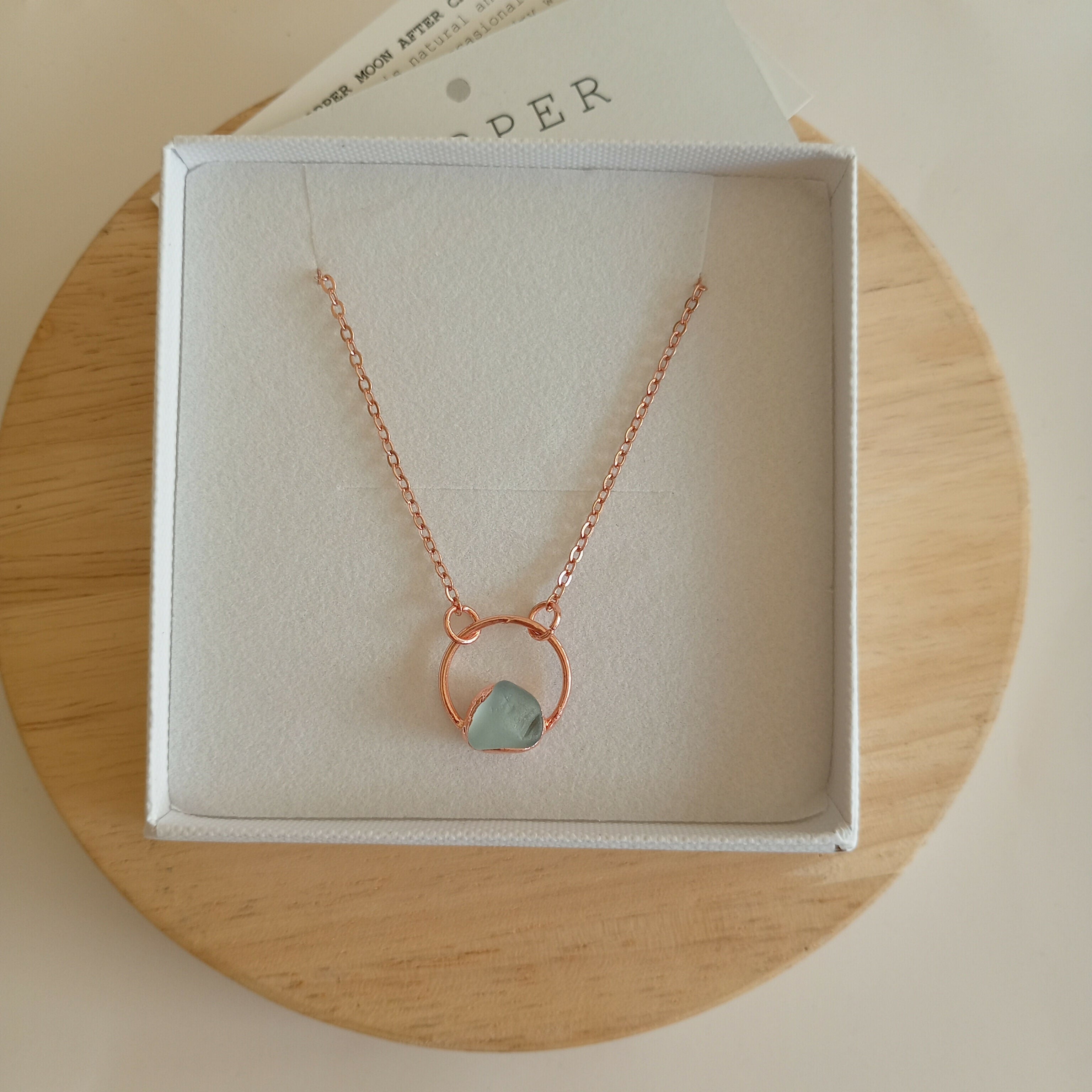 Seaglass Moon Necklace