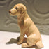 Ceramic Golden retriever dog sculpture