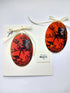 Hand Painted Glass Ovel Fairy Card/Gift