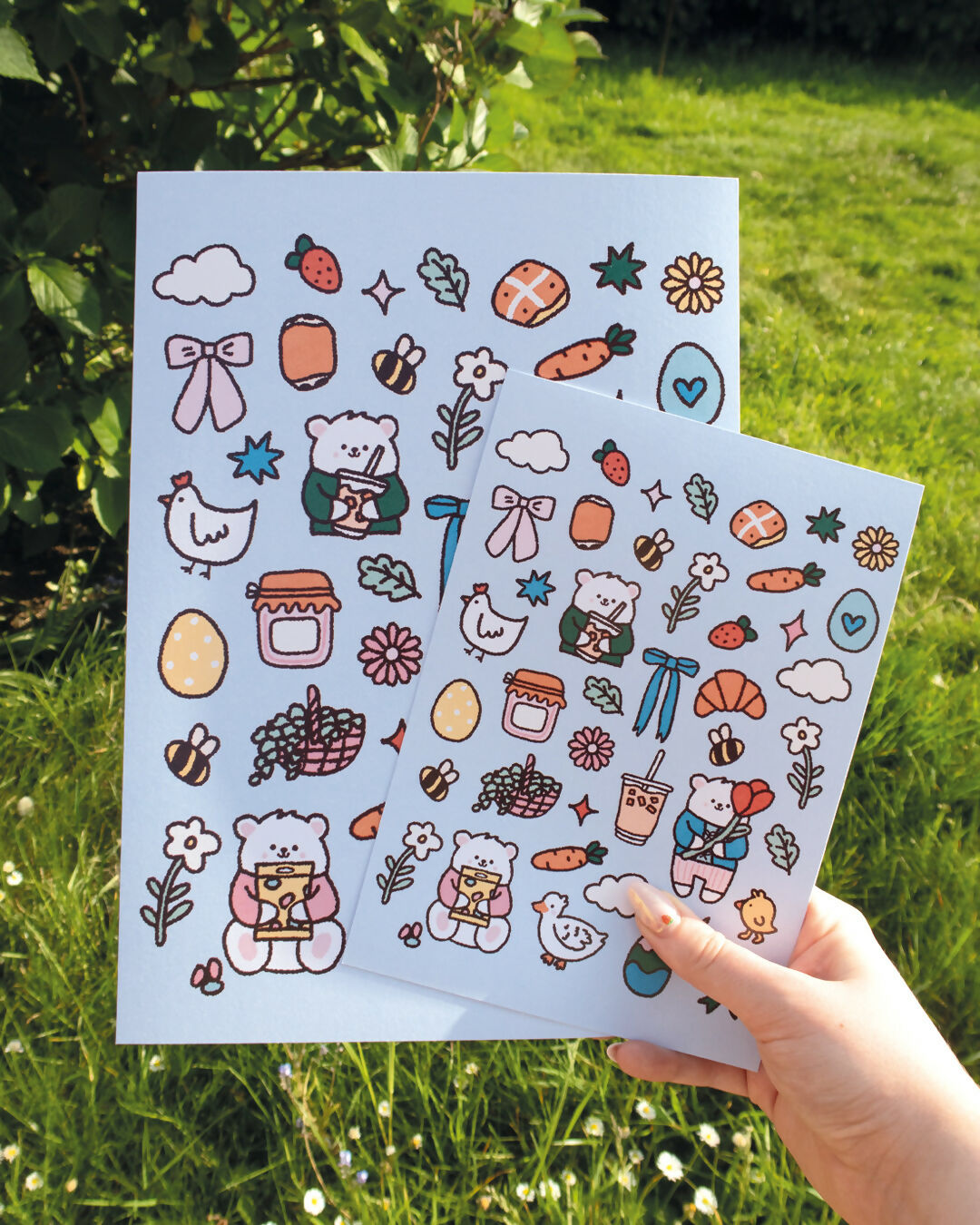 Spring Pattern A5 Art Print