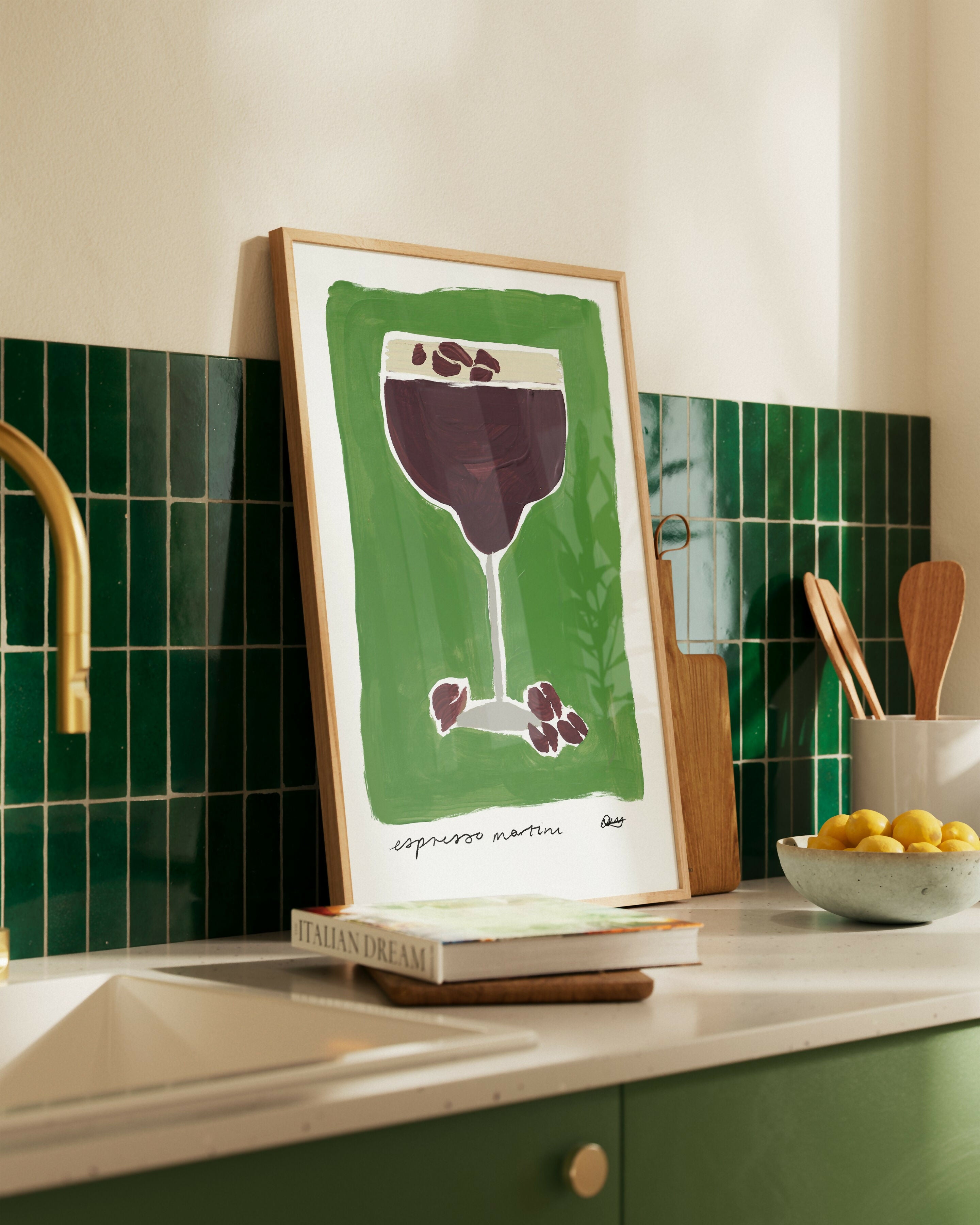 Espresso Martini Cocktail Art Print