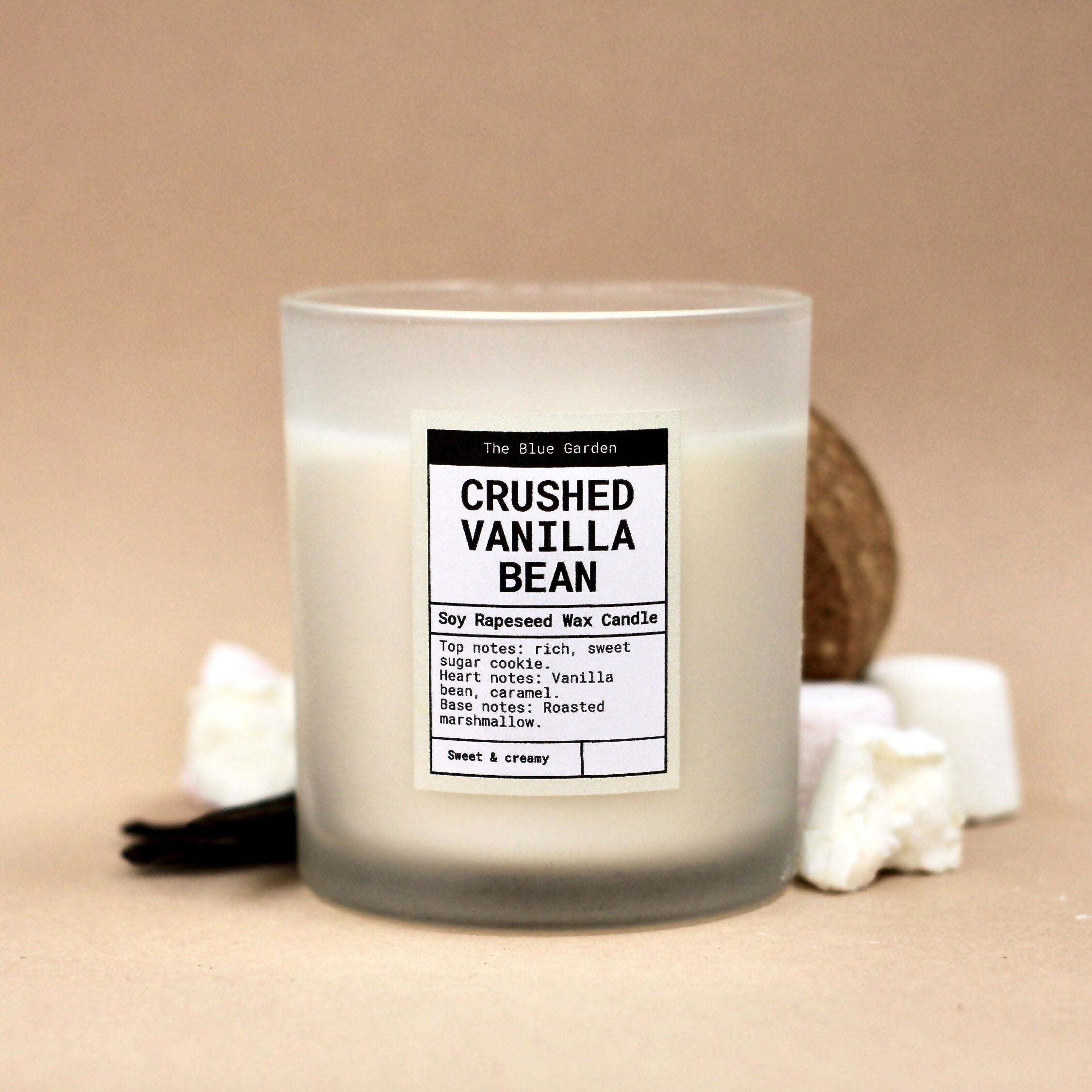 Crushed Vanilla Bean | Natural Wax Scented Candle