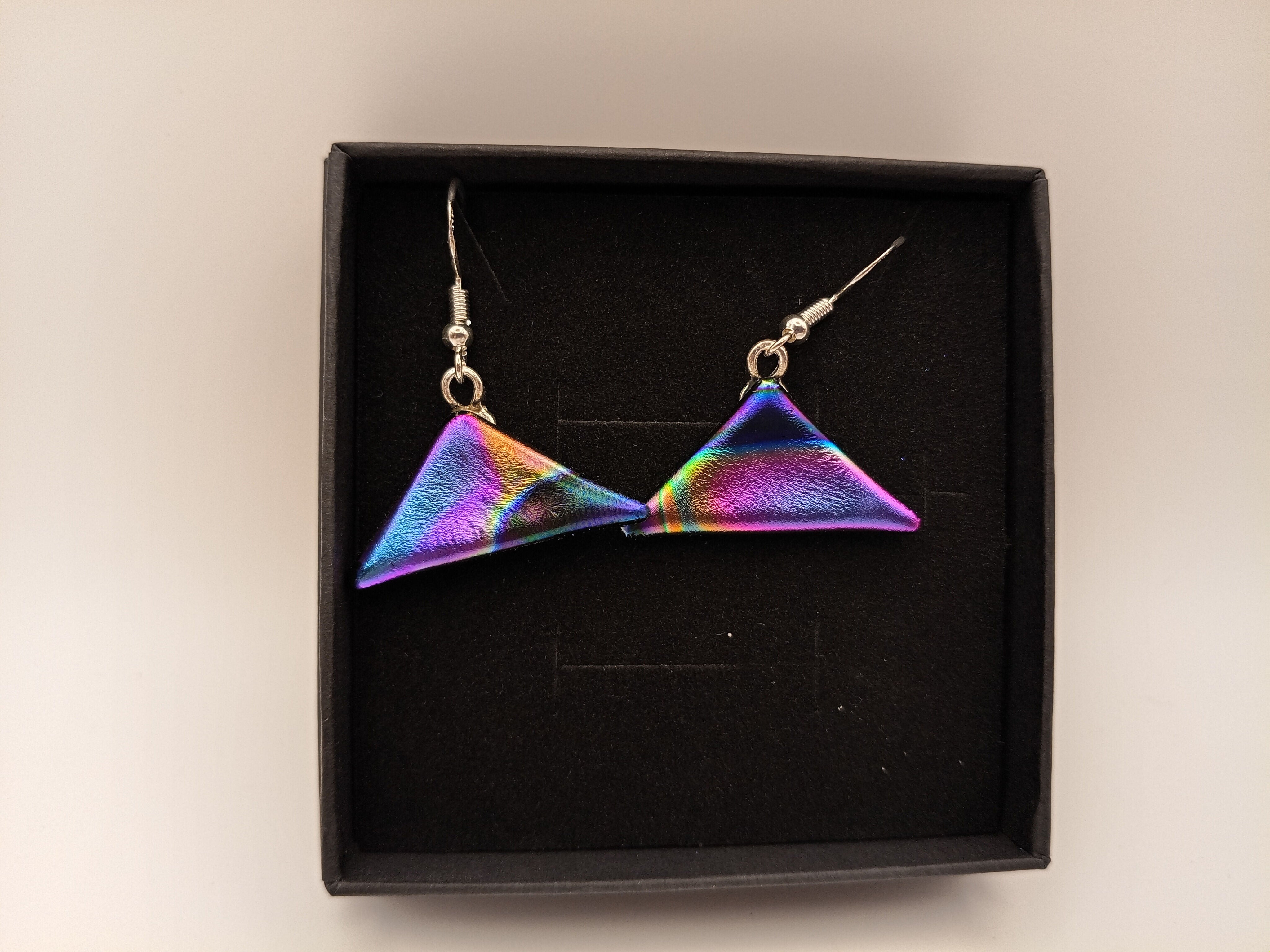 Rainbow Triangle Earrings