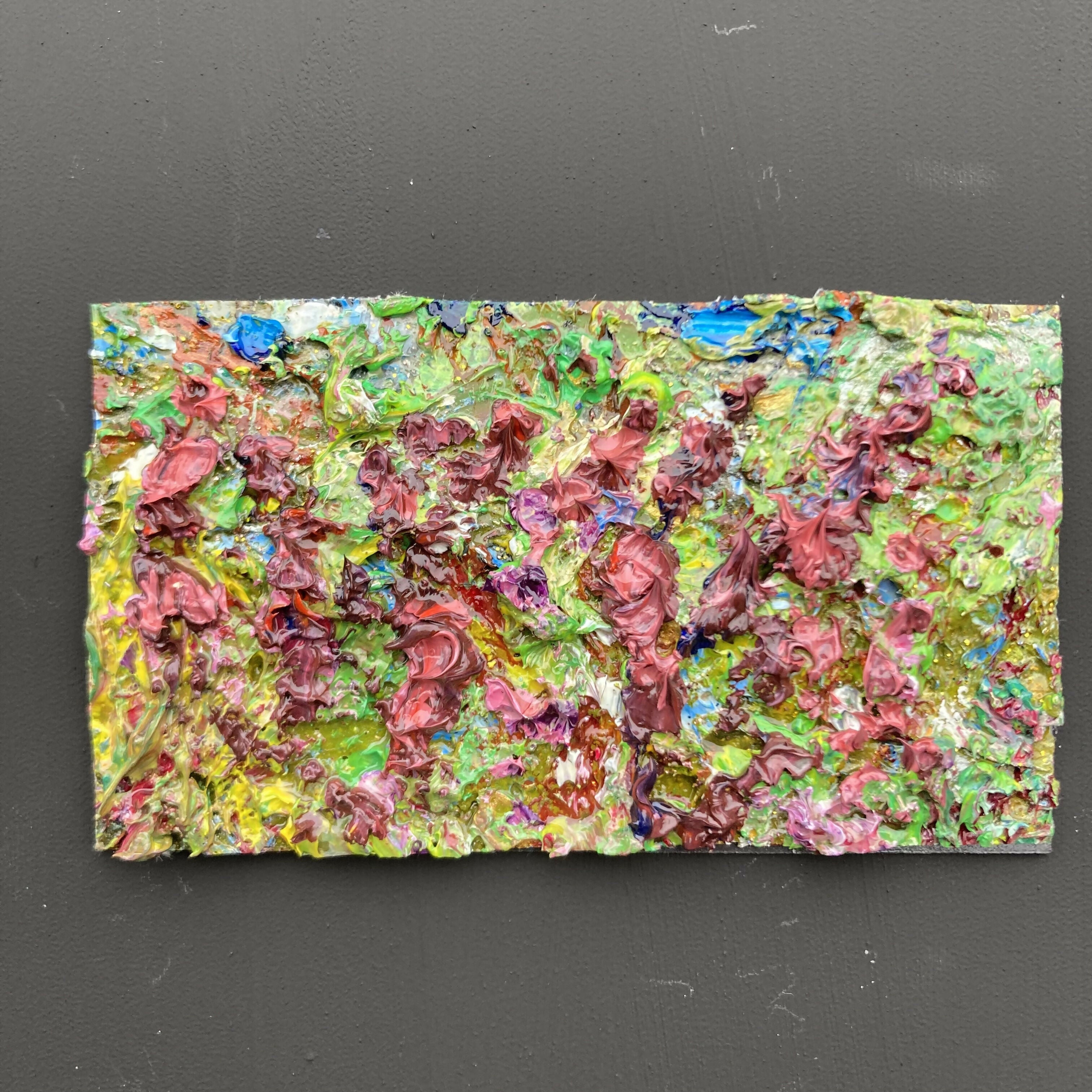 Heather Oil Painting Mini Canvas Fridge Magnet