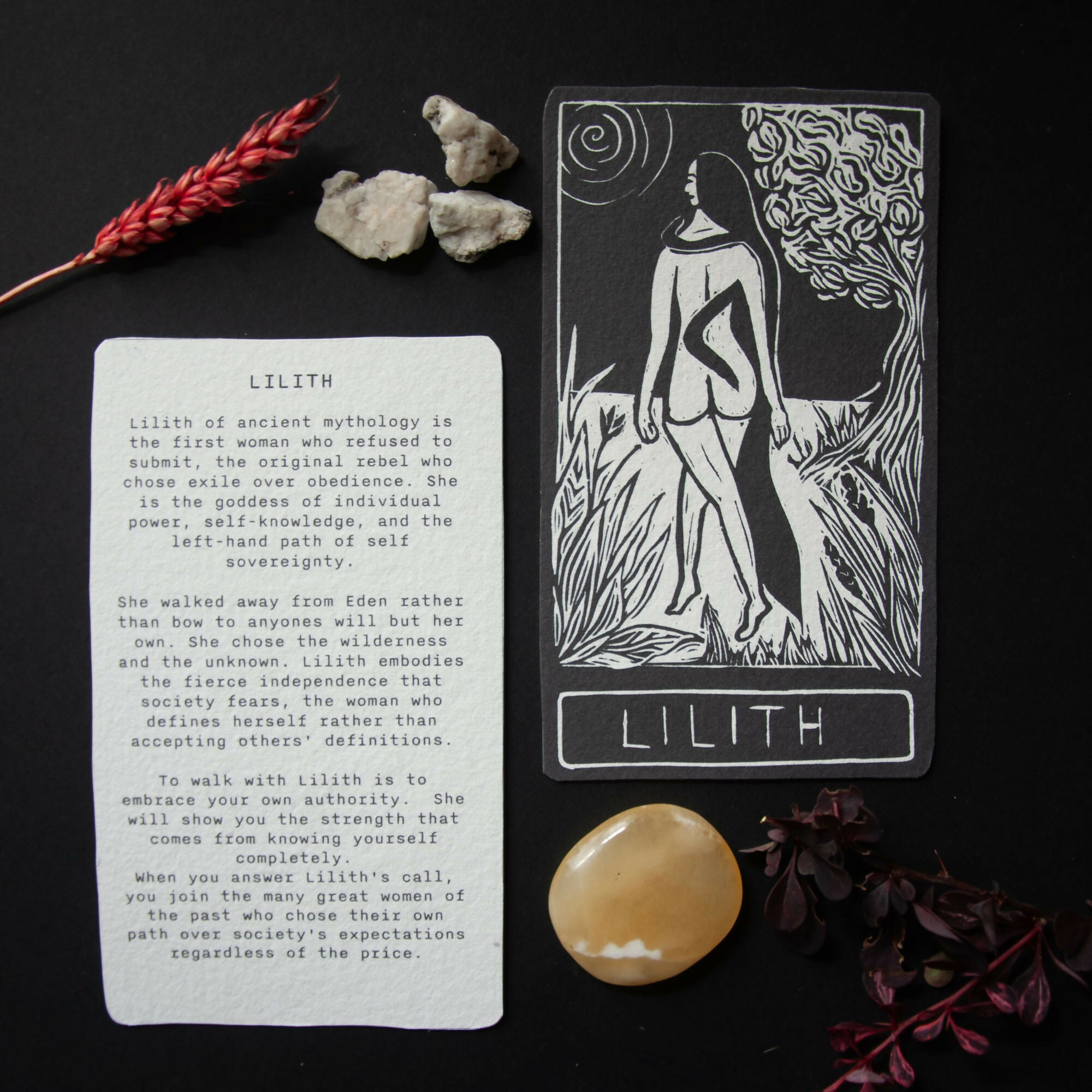 LILITH GODDESS ALTAR CARD