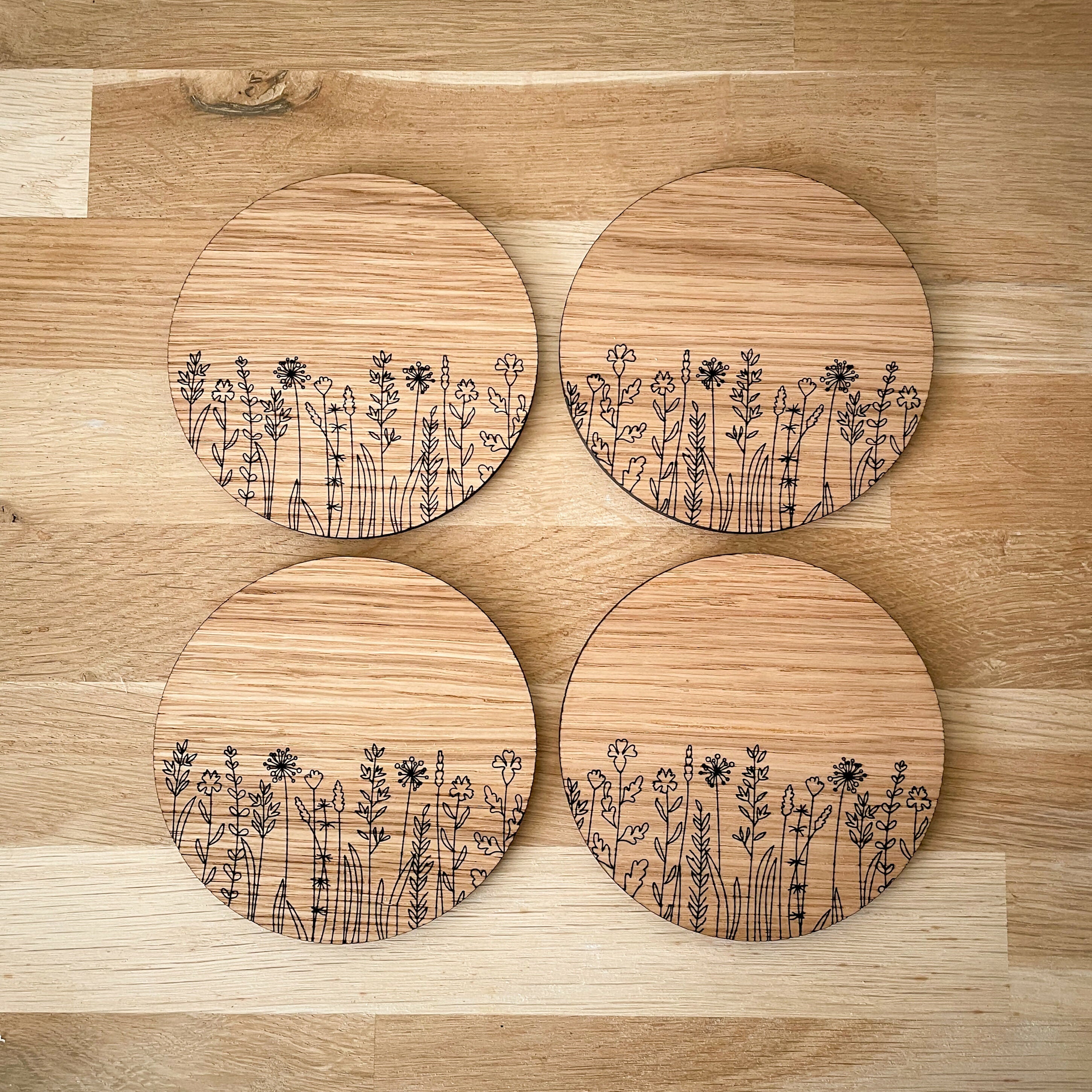 Wildflower Coasters (Set of 4)