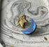 Celestial, Engraved Moon And Star Stud Earrings