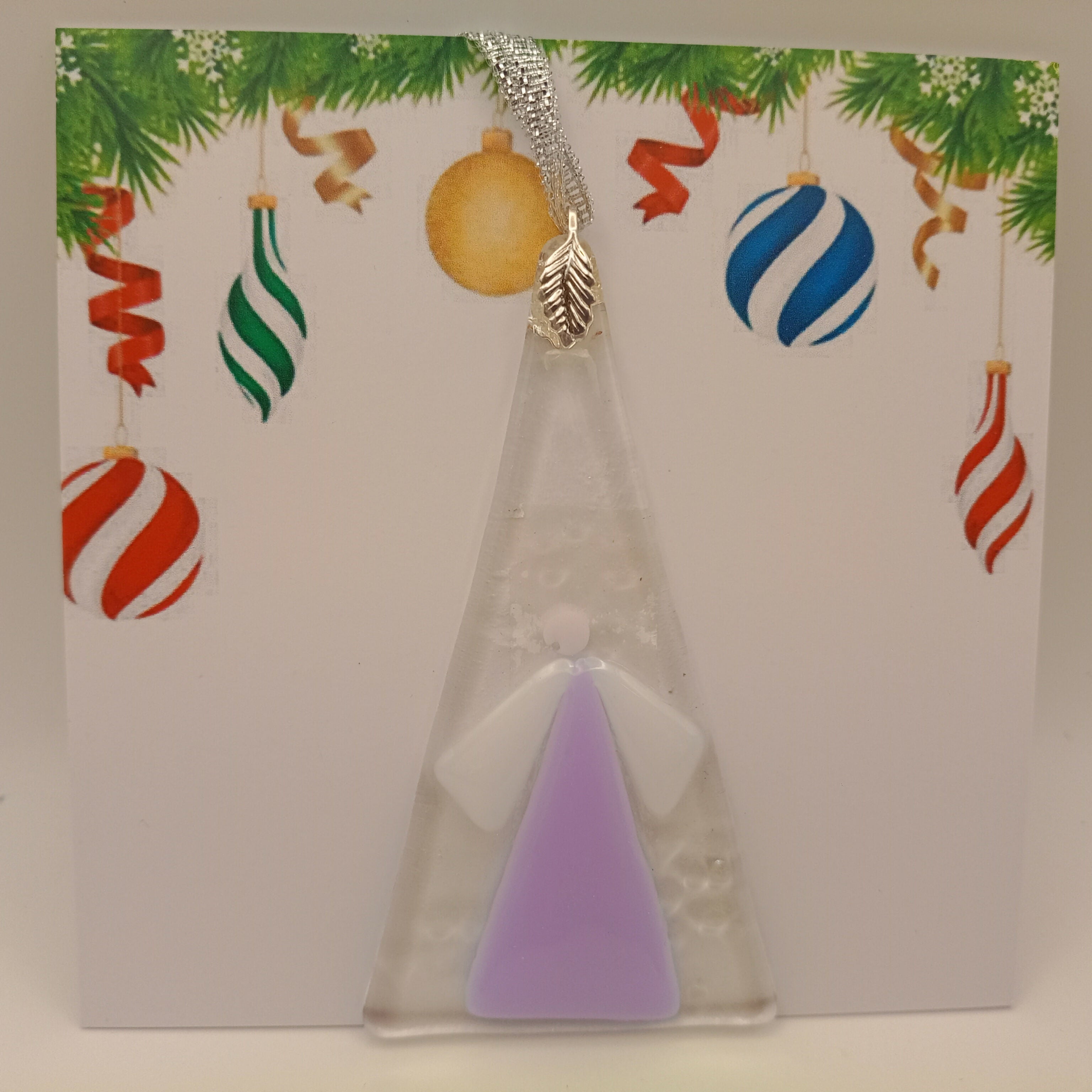 Fused Glass Christmas Card