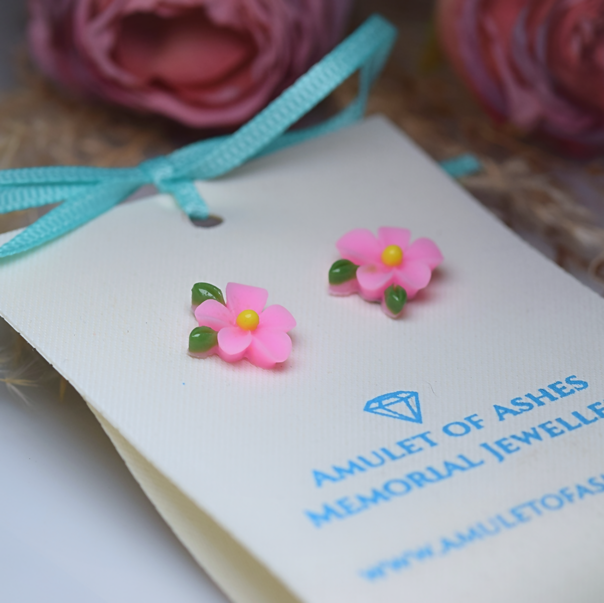 Resin Flower Earrings