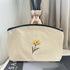 Hand Embroidered Mimosa Flower Cosmetic Bag